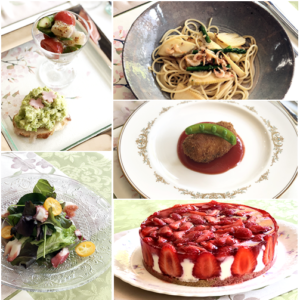 2022年4月 西宮 料理教室 ゆう庵 ケーキ デザート 和食 洋食 中華